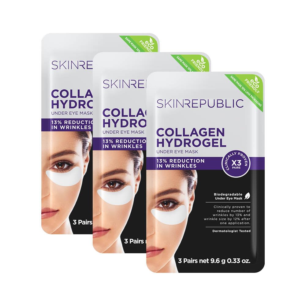 Skin Republic Collagen Eye Patches for Younger Looking Eyes, 9 works