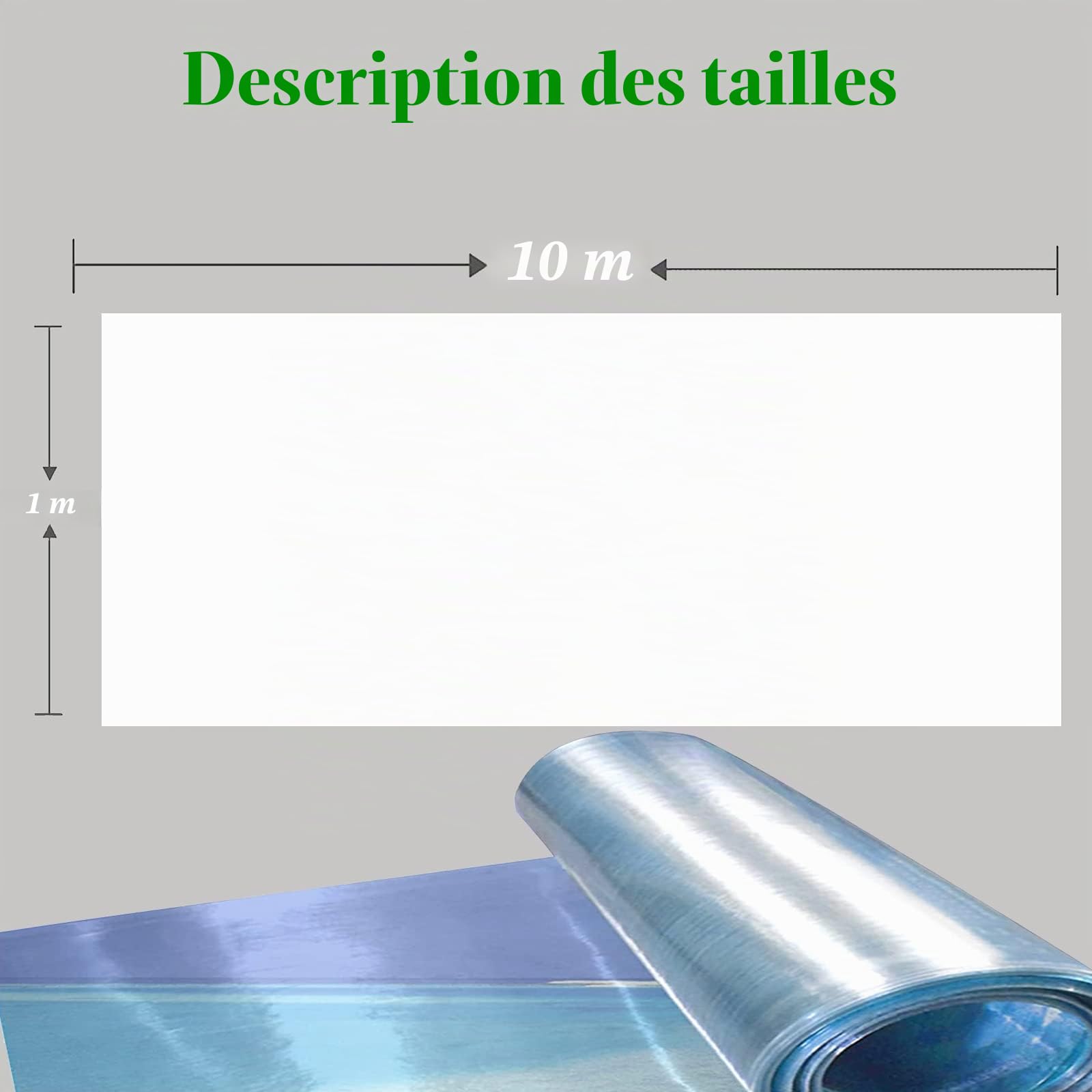 Plaque Polycarbonate pour Serre Jardin, Feuilles de Toit Transparent, Panneau de Remplacement en Plastique Transparent, Revêtement en Plastique pour Horticulture, Jardinage, Agriculture, auvent