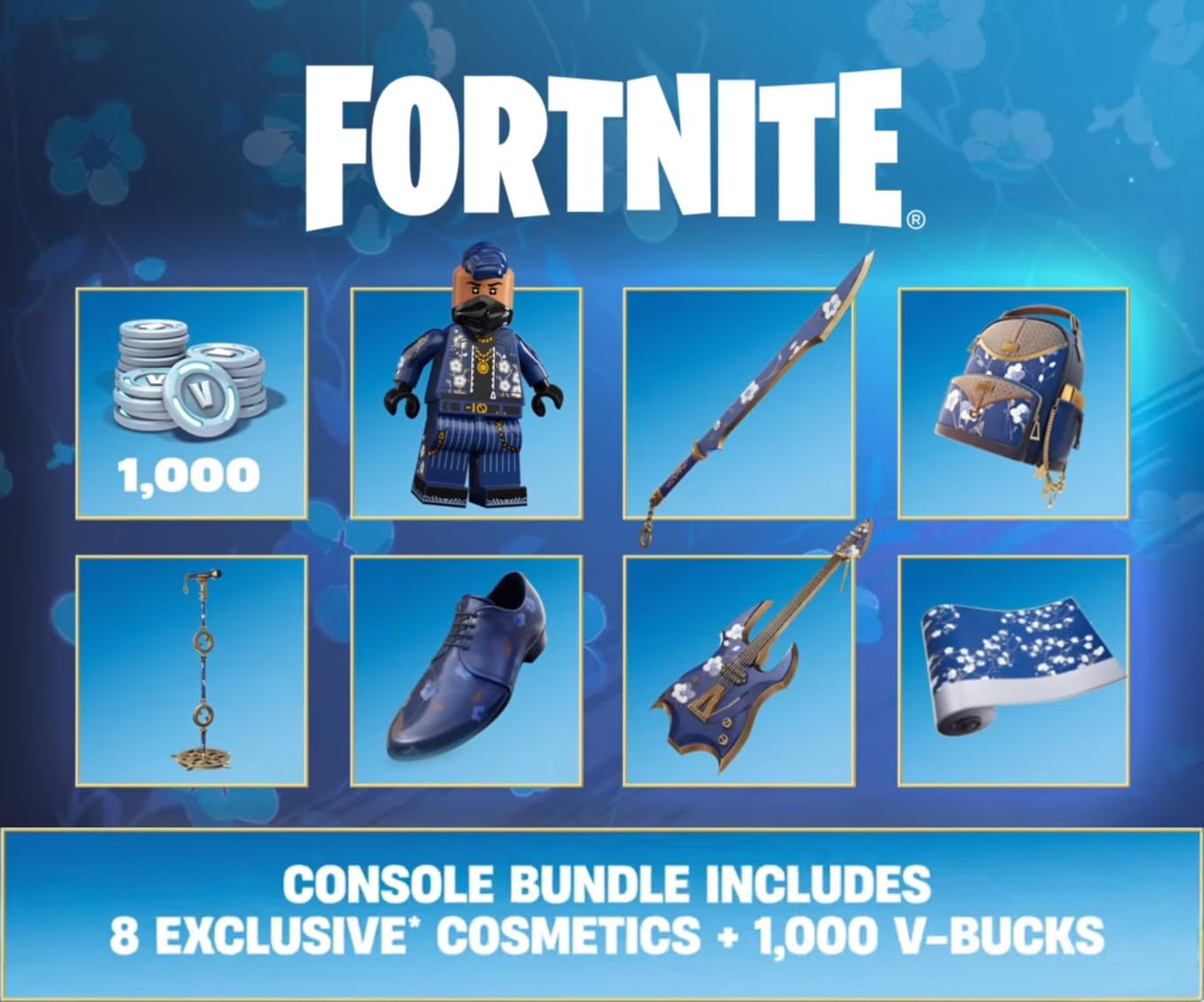 PlayStation 5 Slim Digital Edition Fortnite Flowering Chaos Bundle and Mytrix Controller Charger - White, Slim PS5 825GB PCIe SSD Gaming Console thumbnail 18