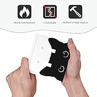 Vista 6 de Cubierta decorativa para interruptor de luz de doble palanca de gato, placa de pared eléctrica de 2 cuadras, placa frontal eléctrica para decoración