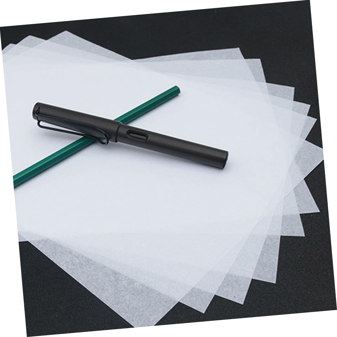 PRETYZOOM Transparent Tracing Paper Smooth Surface Copying Calligraphy Writing Drawing Paper for Handwriting Sketching Transfer Use