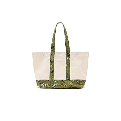 AllSaints Jett Beach Tote Messenger Bags Ecru, Canvas/Cotton/Leather