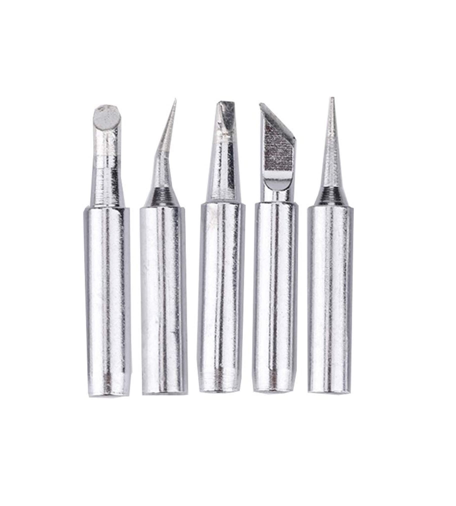 Svojas Soldering Iron Bit Round Flat Pointed Set Compatible for - 936, 937, 907 & other 900 Series, 5Pcs (B09NPTLDFJ) Amazon Price History, Amazon Price Tracker