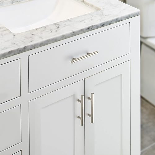 Miniatura 5 de JOY DECOR Paquete de 30 tiradores de gabinete de 5 pulgadas con centro de agujero de 3 pulgadas, manijas de gabinete de cocina de acero inoxidable,