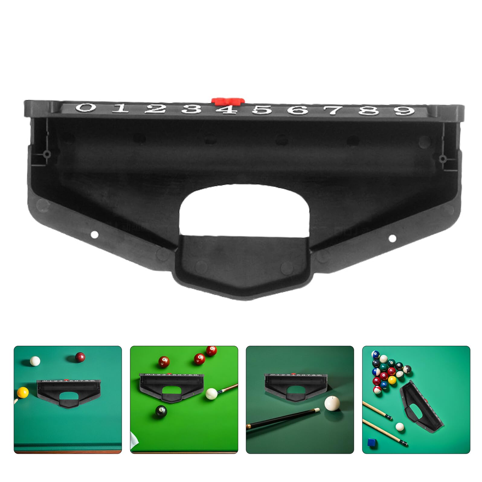 Contapunti per Tavolo Hockey 6 Pezzi in Plastica Nera | Indicatore Segnapunti per Table Football, Accessorio per Giochi da Tavolo e Pause in Ufficio