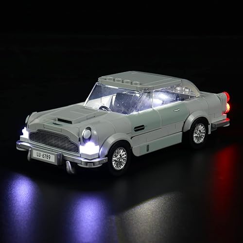 BrickBling LED Light Compatible with Lego Speed 007 Aston Martin DB5 76911 Toy Building Set, Creative Light Kit Compatible with Lego Aston Martin (No Model, Only Lights)