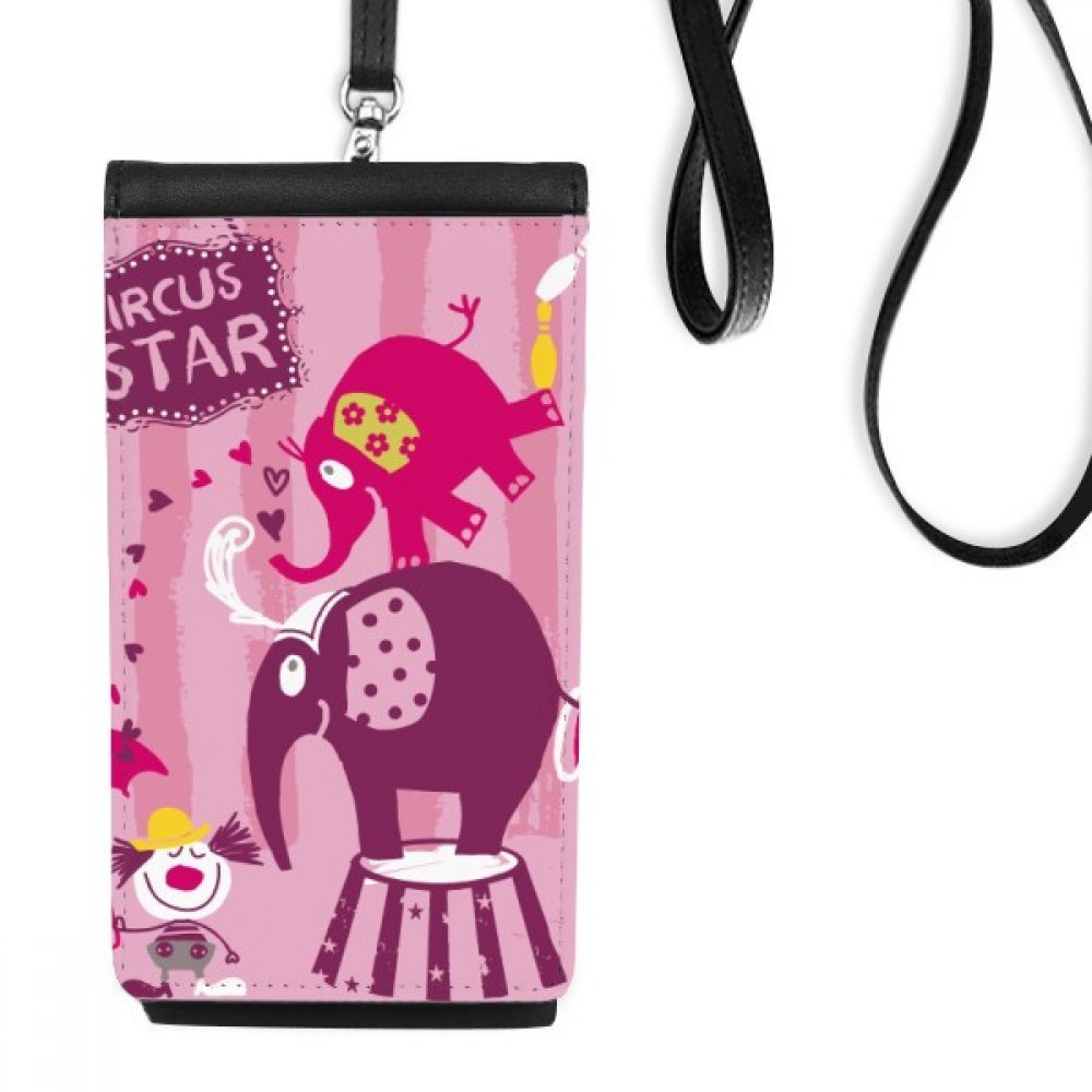 Faux cuir smartphone sac de qualité supérieure style cirque - 4