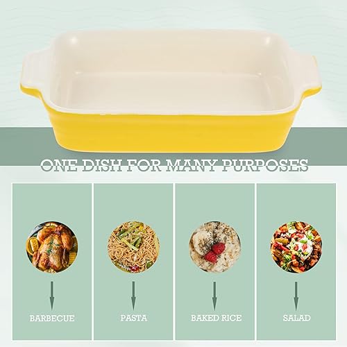 Miniatura 8 de Cabilock Cuenco de cerámica para hornear de gres para hornear manijas Au Gratin Dish para panes de queso