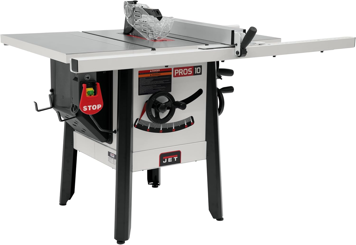 JET ProShop II 10-Inch Table Saw, 30-Inch Rip, Cast Wings, 1-3/4 HP, 120V 1Ph (JPS-10)