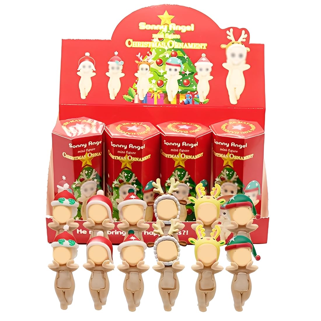 1 x Dad Ornaments, Angel Mini Series Figures, Surprise Box for Collecting, Can be Used in Mobile Phones, Computers, Cars, Decorate the Doll, Random Model (A)