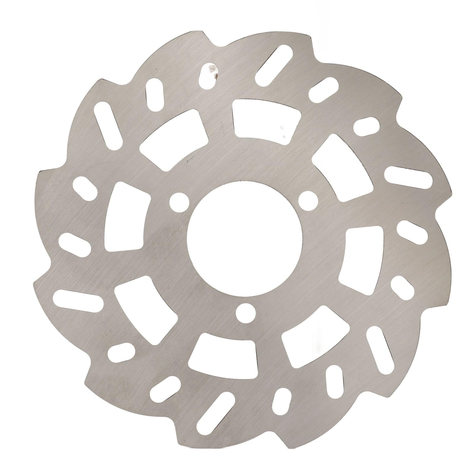 Bike Disc Brake Rotor, 140mm / 5.5in Outer Dia 37mm / 1.5in Inner Dia Steel Bike Rotors 3 Bolts Rechangle 8 Holes Bike Rotor Parts for Bikes