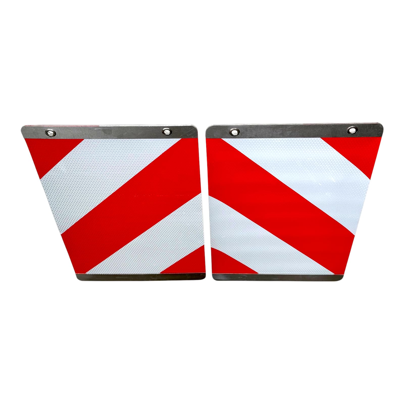 MelTruck Juego de 2 banderas de advertencia con soporte de aluminio para plataforma de carga, plataforma elevadora para camión