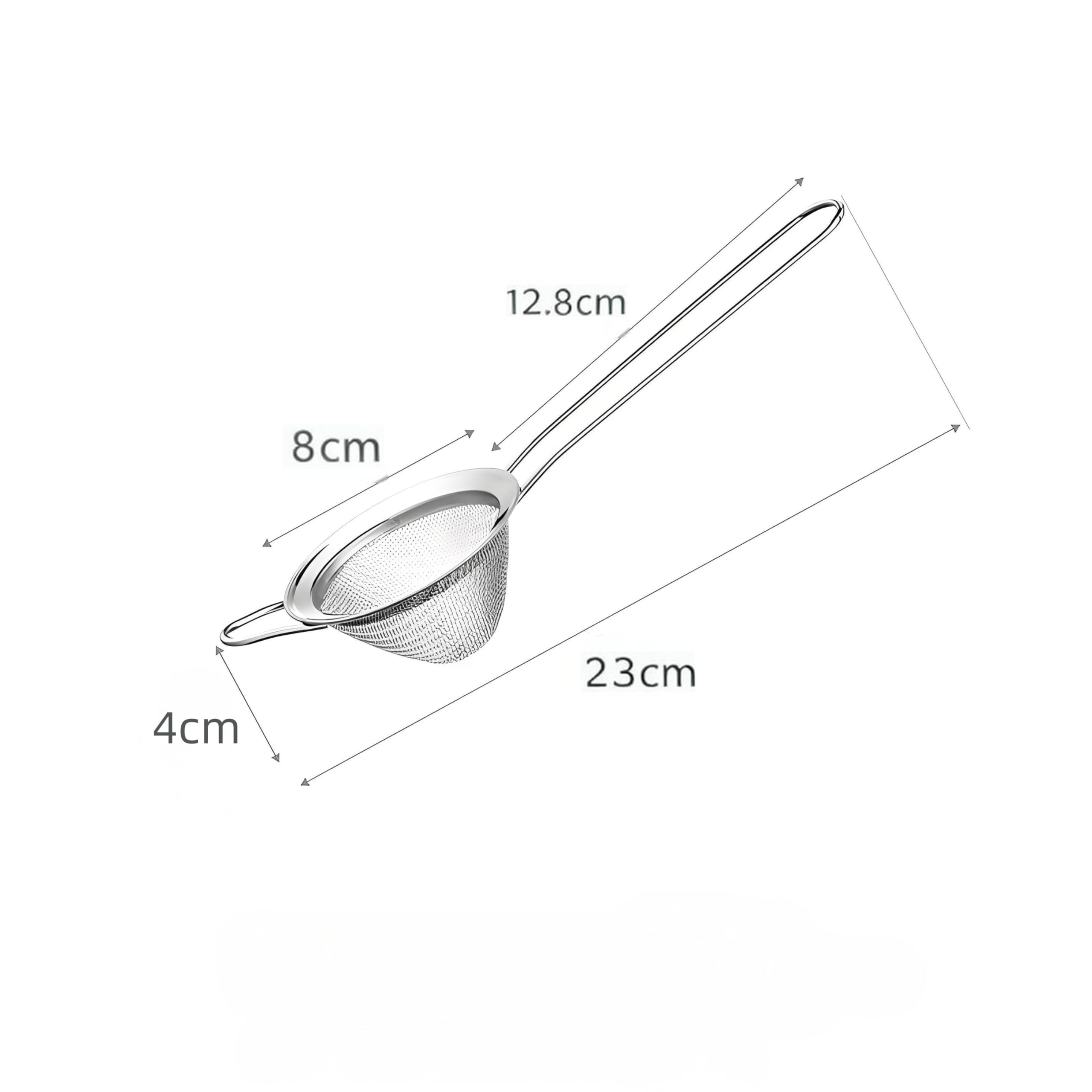 Juego de 3 coladores de malla fina de acero inoxidable, filtro cónico para té y cóctel para hojas sueltas, alimentos, bar, herramienta ergonómica y duradera para colador de cocina 2
