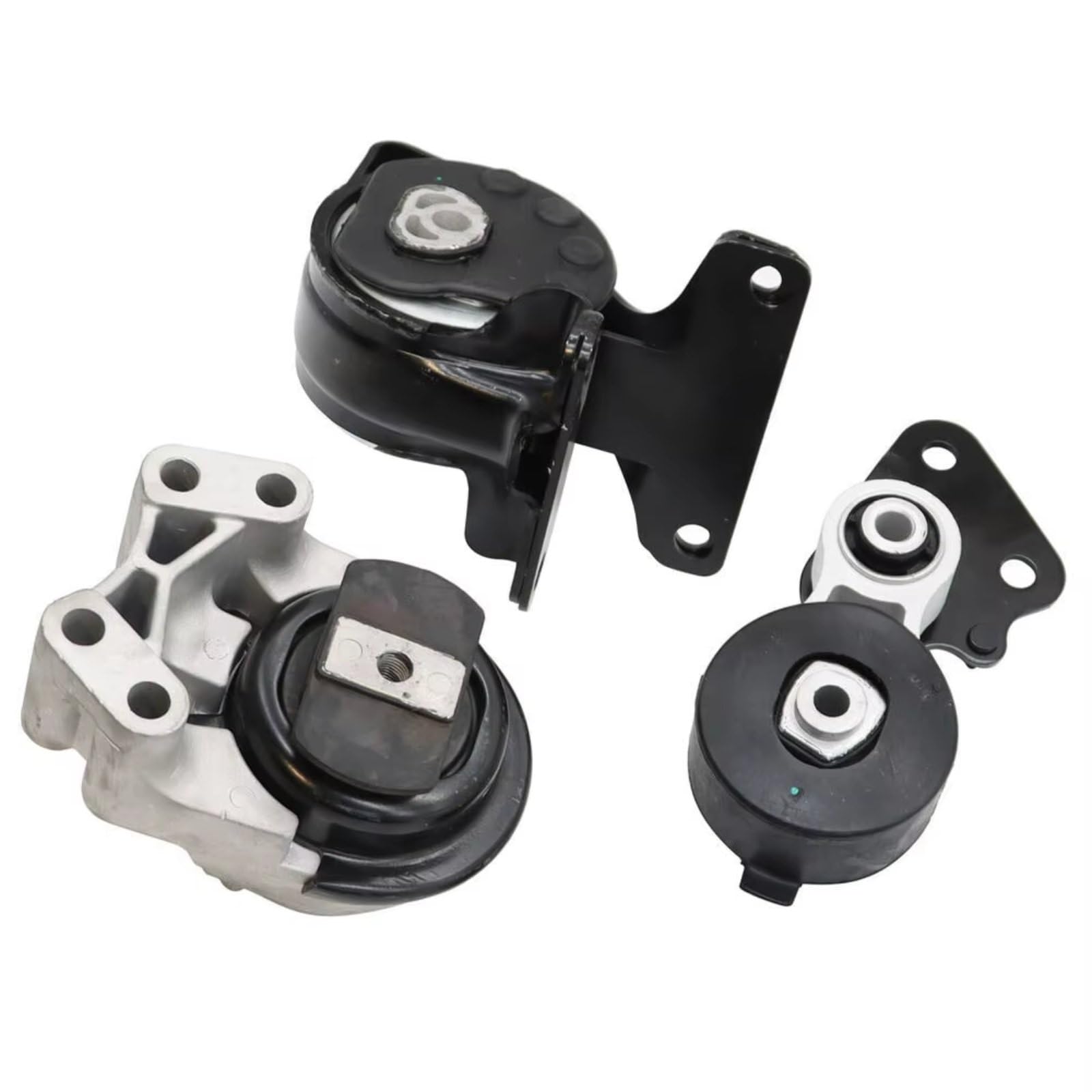 Yongewu One Color Engine Mount Compatible With For Edge 3.5L 2007 2008 2009 2010 2011 2012 2013 2014 3Pcs Engine Trans Mount Bracket Support Set 8G1z6038a