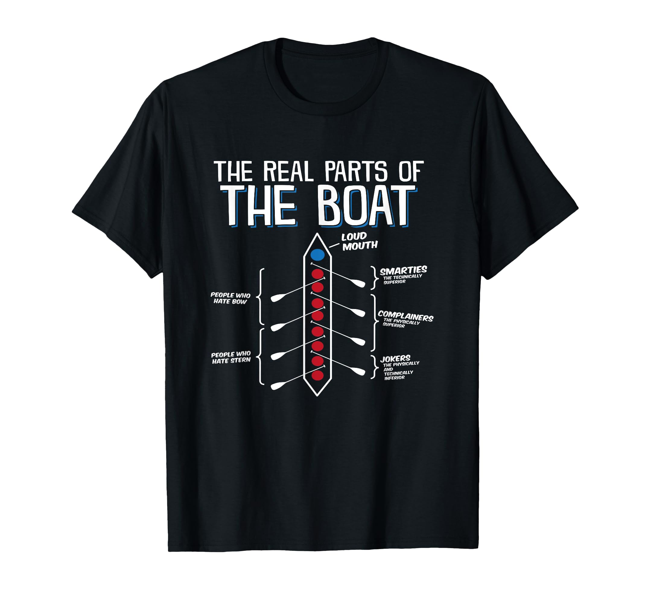 The Real Parts of The Boat - Funny Rowing T Shirt T-Shirt