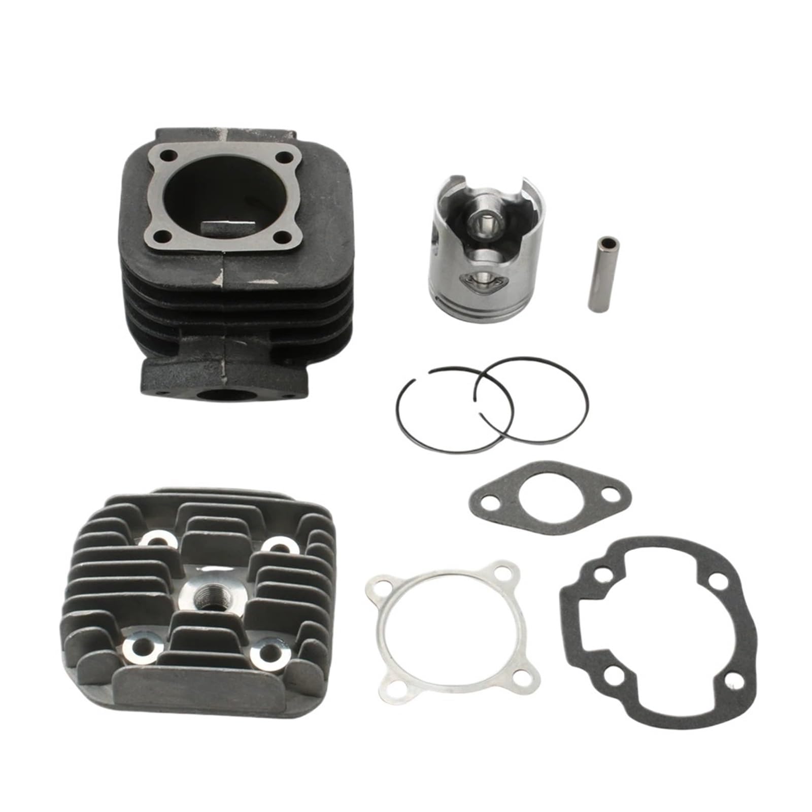 Kit Cylindre Culasse Big Bore 47mm Résout le Manque de Puissance Moteur 50cc 2T