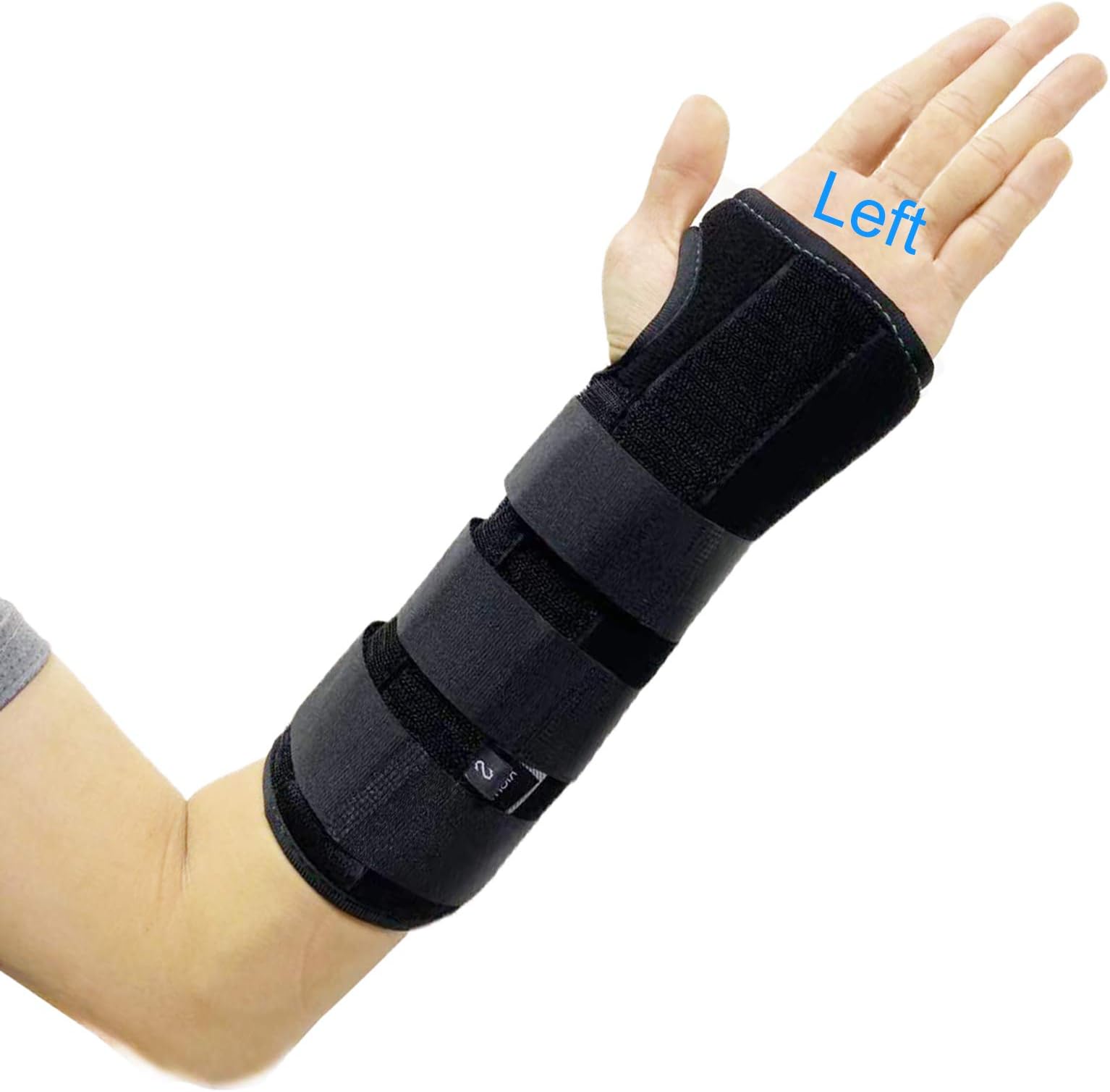 TANDCF Unisex Forearm and Wrist Support Splint Brace Double Fixation Wrist Brace for Carpal Tunnel,Adjustable Night Time Forearm Immobilizer Brace Splints,10.6 inch (27cm) length(LH/M)