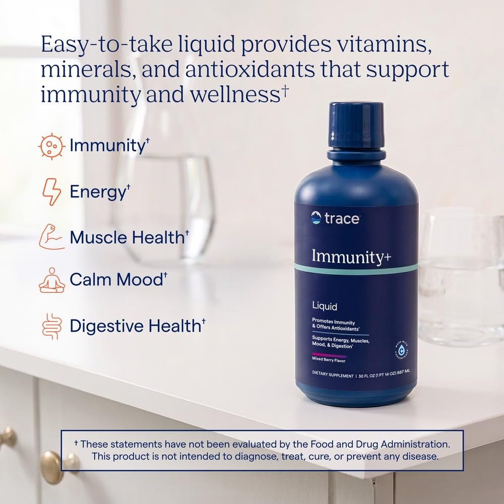 Trace Minerals Liquid Immunity with Elderberry and Zinc, Mixed Berry — Amazon image 2