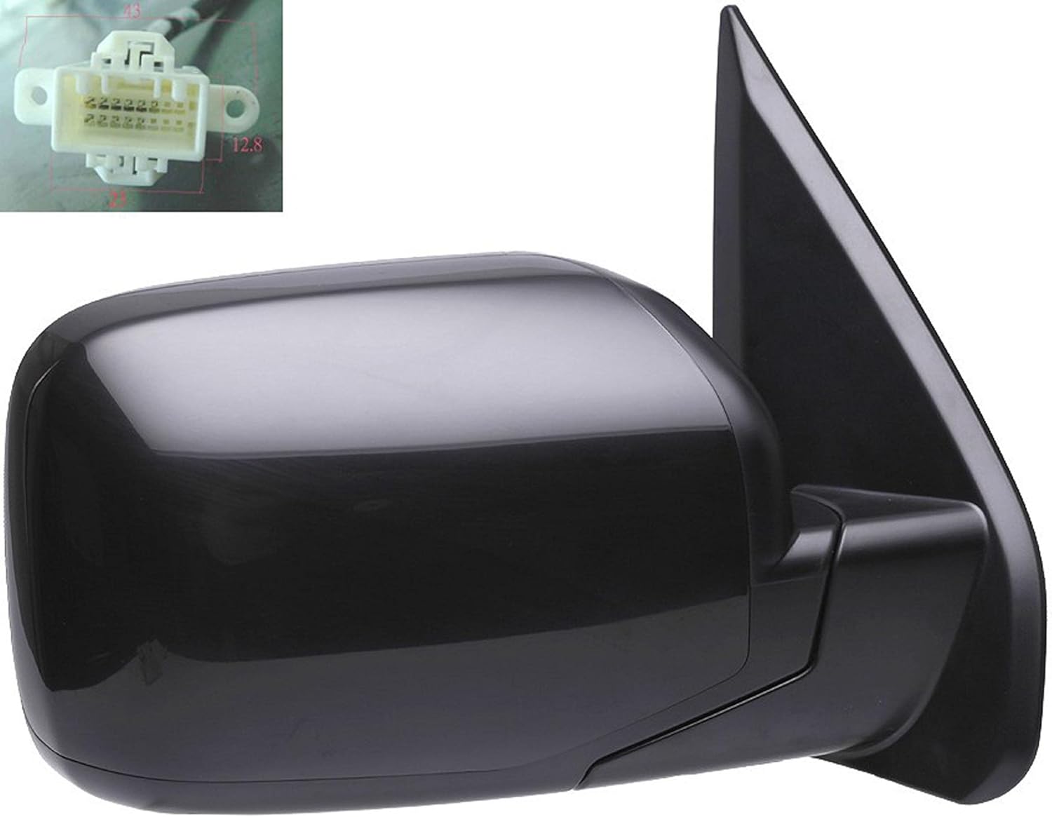 Dorman 955-1721 Passenger Side Power Door Mirror - Heated / Folding Compatible with Select Honda Models, Black