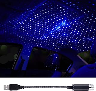 LEDCARE USB Projector Night Light, Portable Adjustable Star Roof Light Car Interior LED Romantic