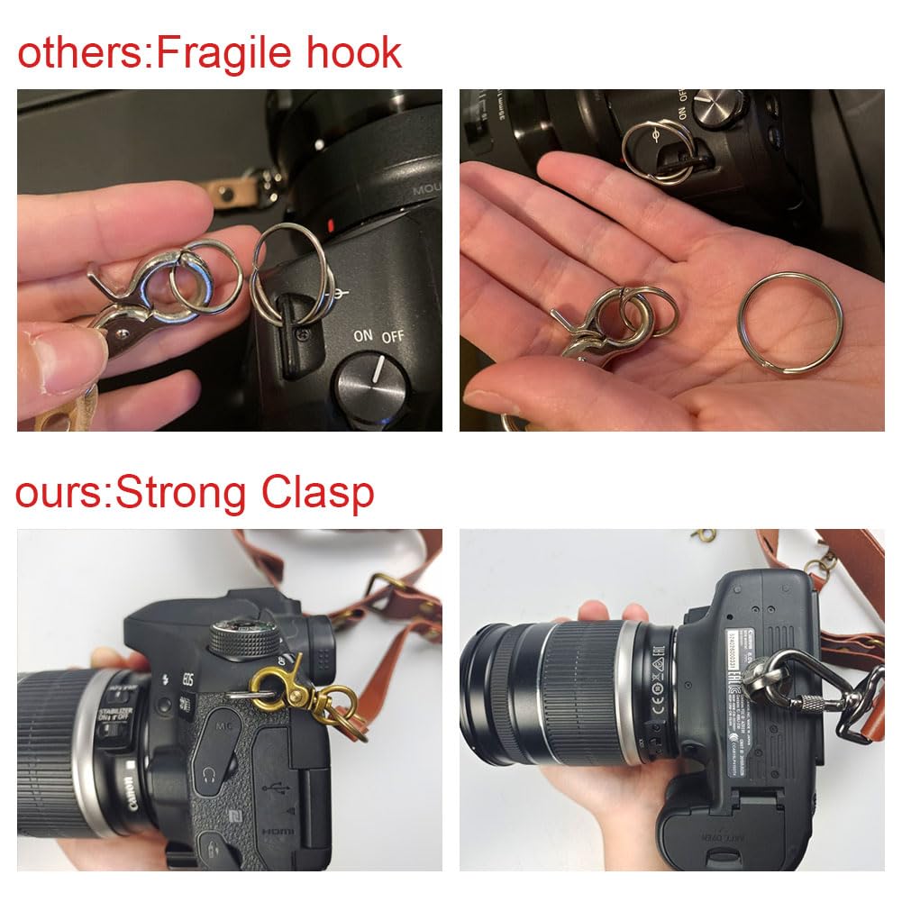 Kameragurt für 2 Kameras,Leder kamera gurt für DSLR-/SLR-Kameras,Verstellbare doppelte Schultergurte Geeignet für Outdoor-Fotografie