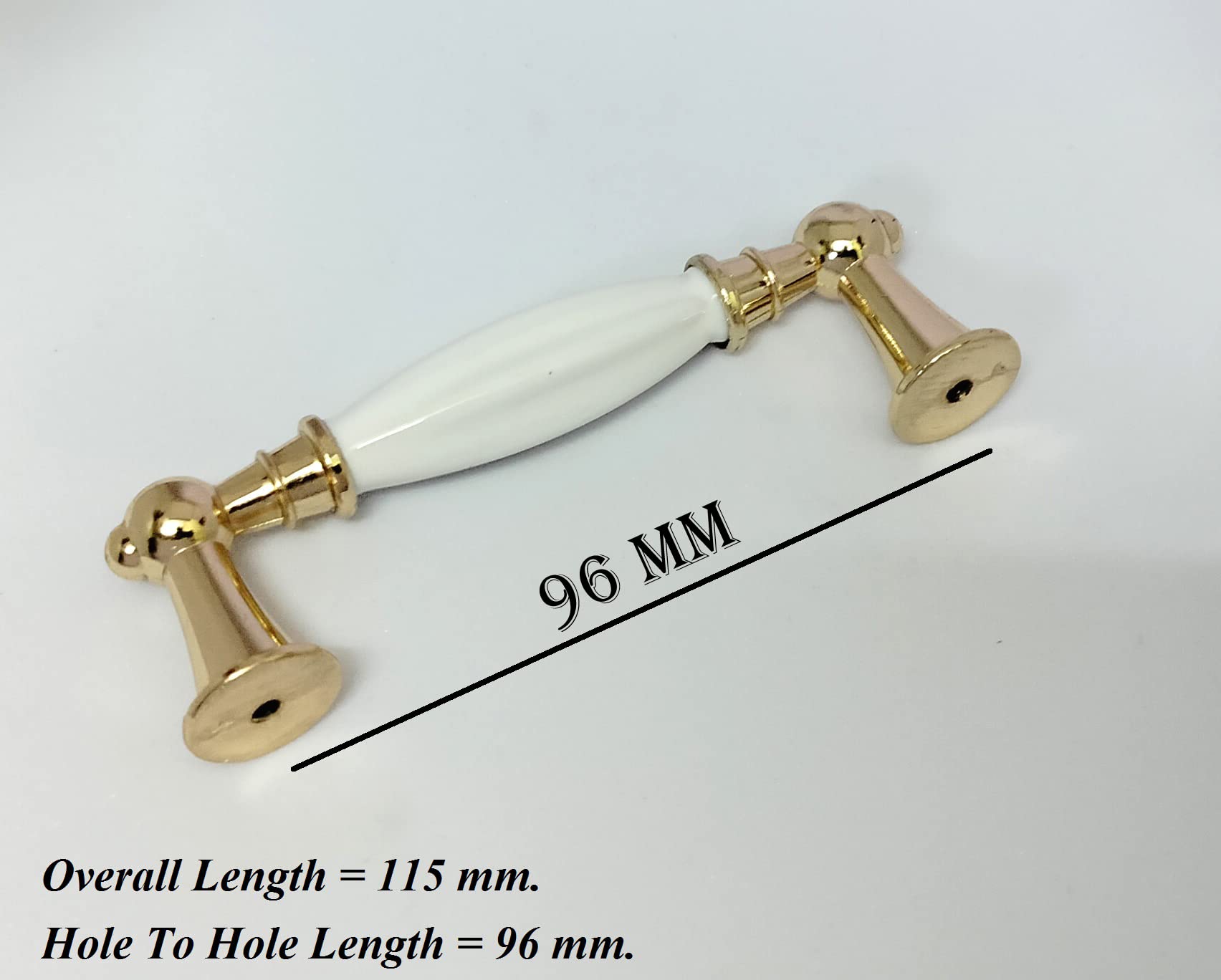 Techlife Accessories(Pack Of 2) G-Ceramic Pull Handle For Kitchen Cabinets Drawers Dresser Home Furniture Home Improvement. (Size=96Mm), Multi 2