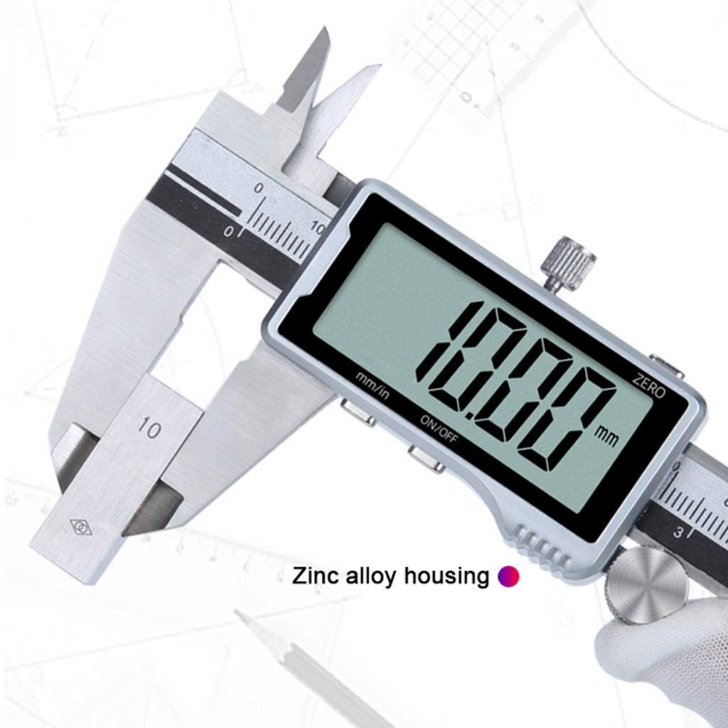 Suwalizki Elektroniczny Cyfrowy Cyfrowy Zacisk Ze Stali Nierdzewnej Vernier Caliper High Precision Industrial Pomiar Narzędzia Zakres: 0-150mm