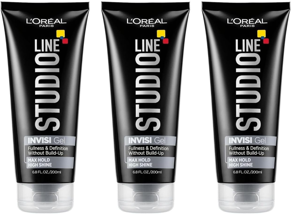 Studio Line INVISI Gel, Strong Hold 6.80 oz (Packs of 3)