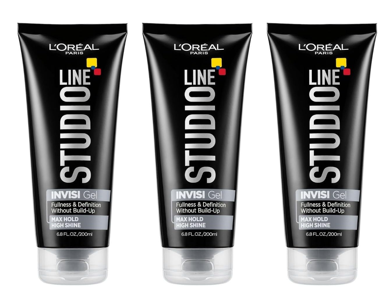Studio Line INVISI Gel, Strong Hold 6.80 oz (Packs of 3)