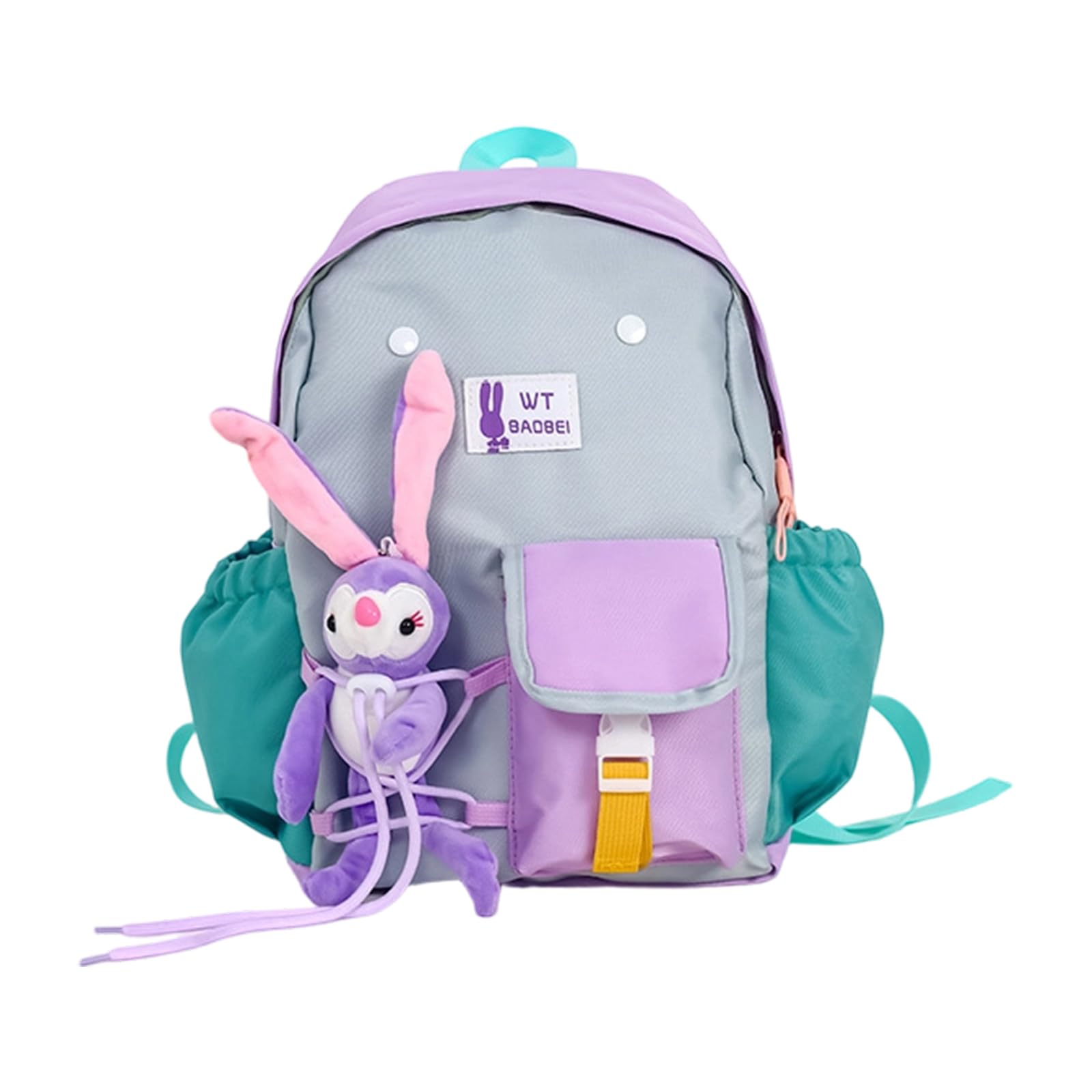 Farbenfroher Abenteuerrucksack mit geschwungenem Schulterdesign, der den Druck für kleine Entdecker reduziert Dünner Kinderrucksack