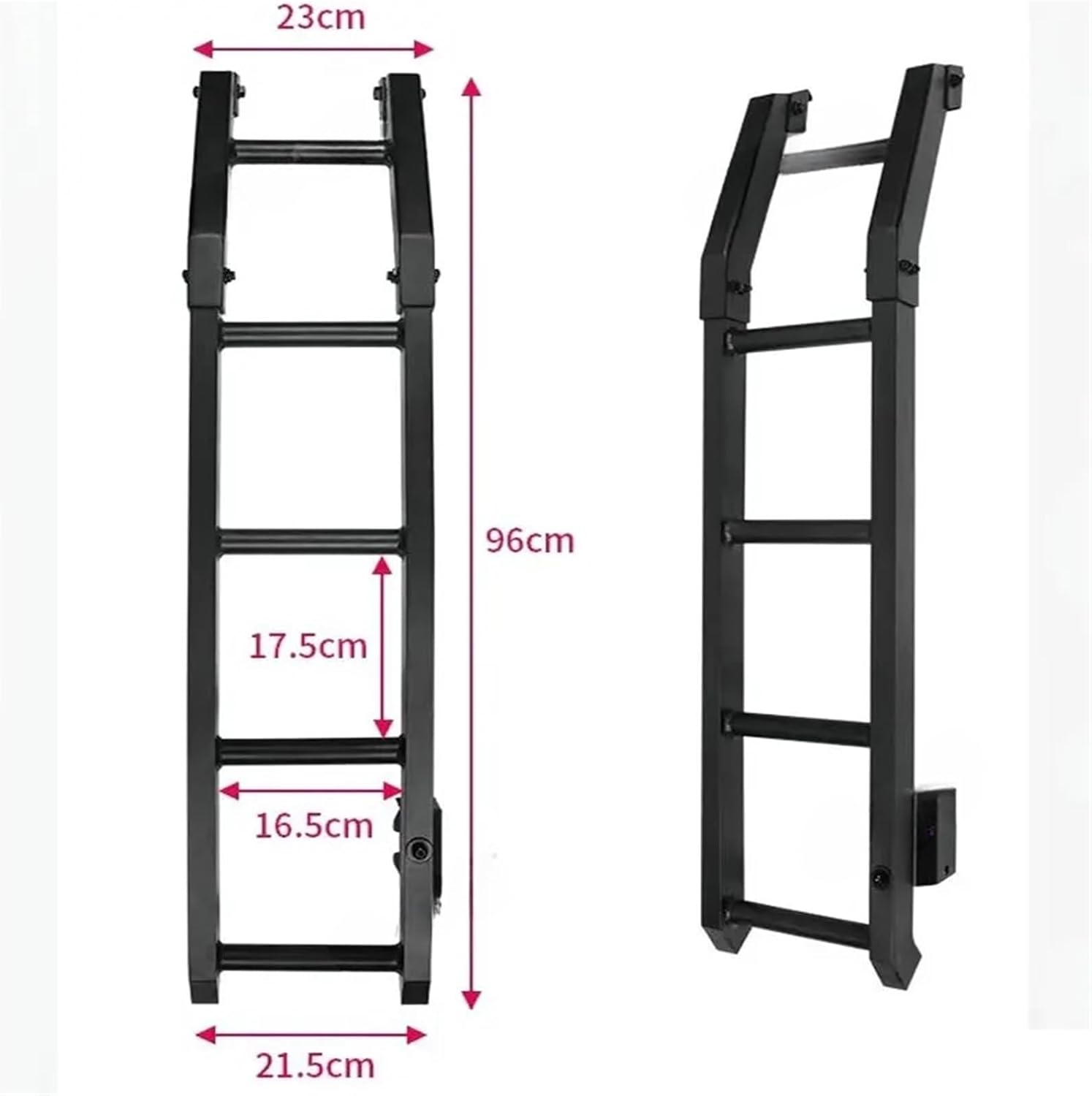 Compatible with Suzuki Jimny JB64 JB74 2019-2024 Tailgate Climbing Ladder Roof Climbing Expansion Luggage Rack Ladder