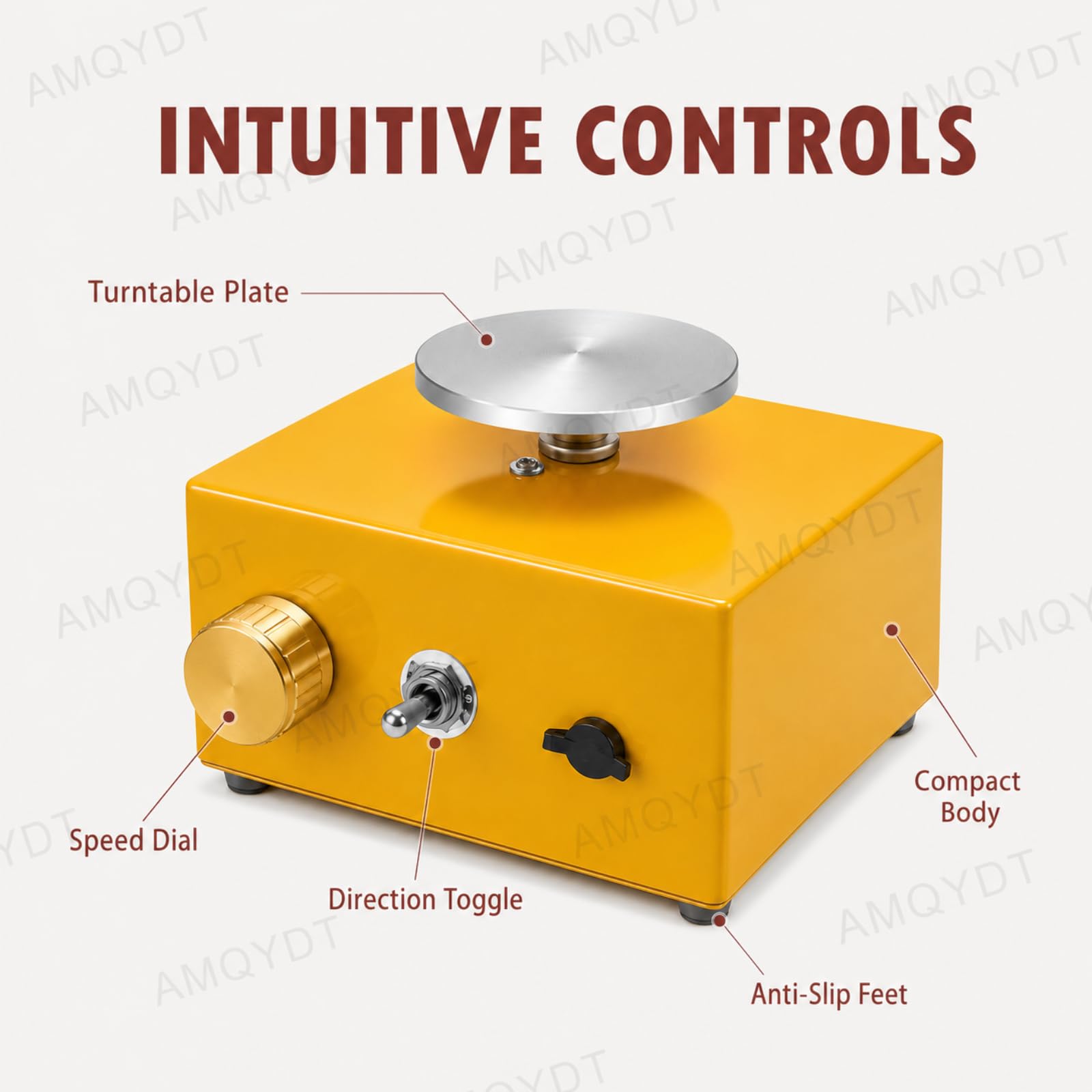 Mini Torno Eléctrico Para Alfarería, Torno Eléctrico Para Alfarería, Máquina Para Alfarería Con Velocidad Ajustable, Recipiente De Agua Extraíble Para Dar Forma A La Arcilla, Artesanía En Red