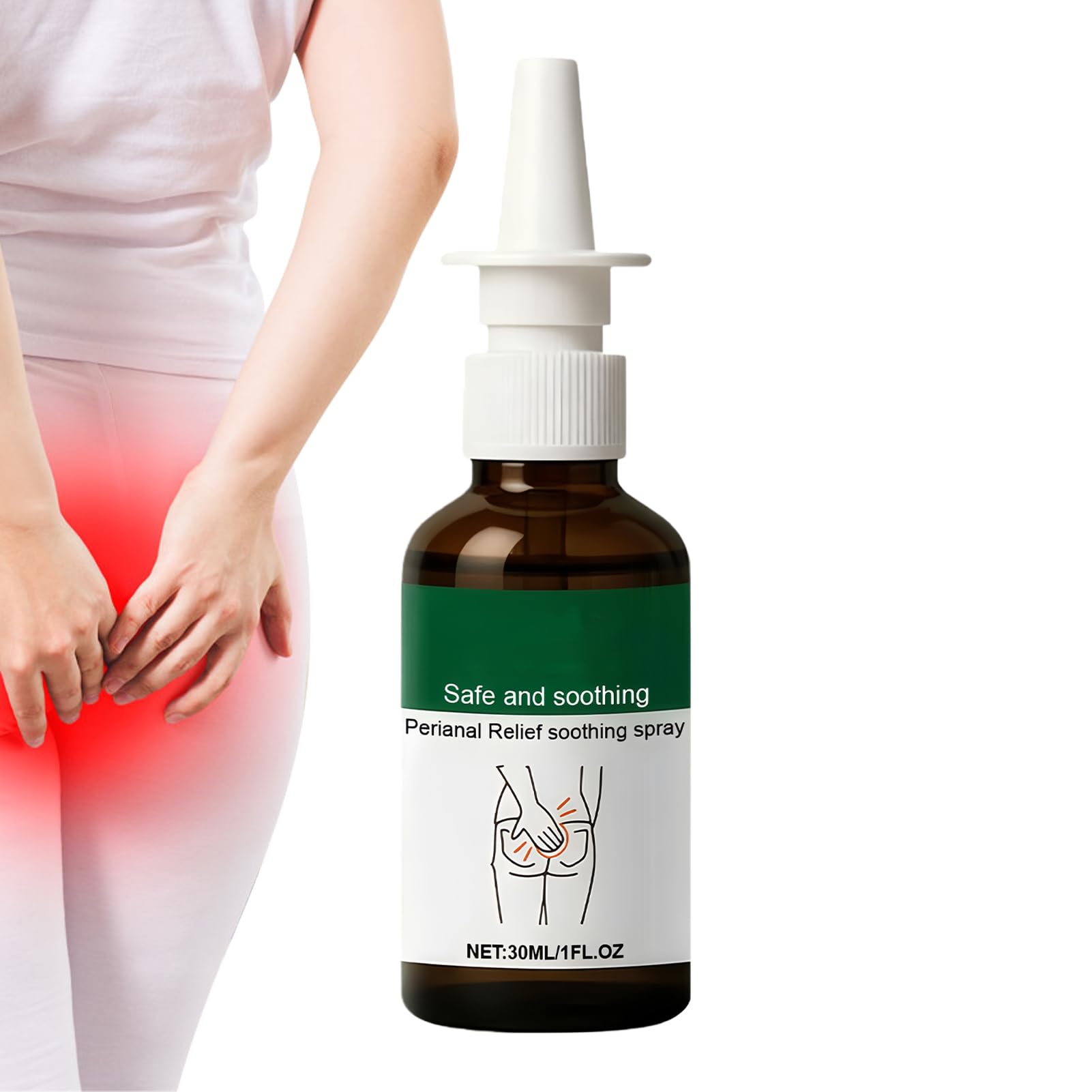 Spray De Soin Périanal - Soins De La Peau | Anus Spray Solution D'hygiène Liquide Naturelle À Absorption Rapide, Soin Des Zones Sensibles, SpraŷPersonnel Pour Femmes Adultes Personnes Âgées Salle De