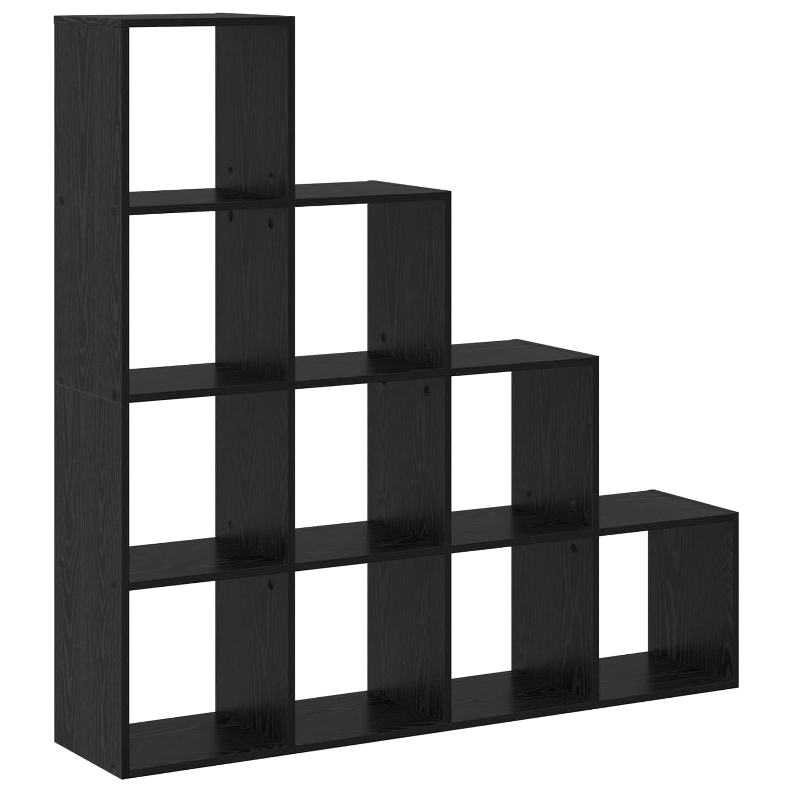 Generisch Raumteiler Bücherregal Schwarz Eichen-Optik Holzwerkstoff,Möbel,Regalsysteme,Bücherregale Bücherschränke-879663