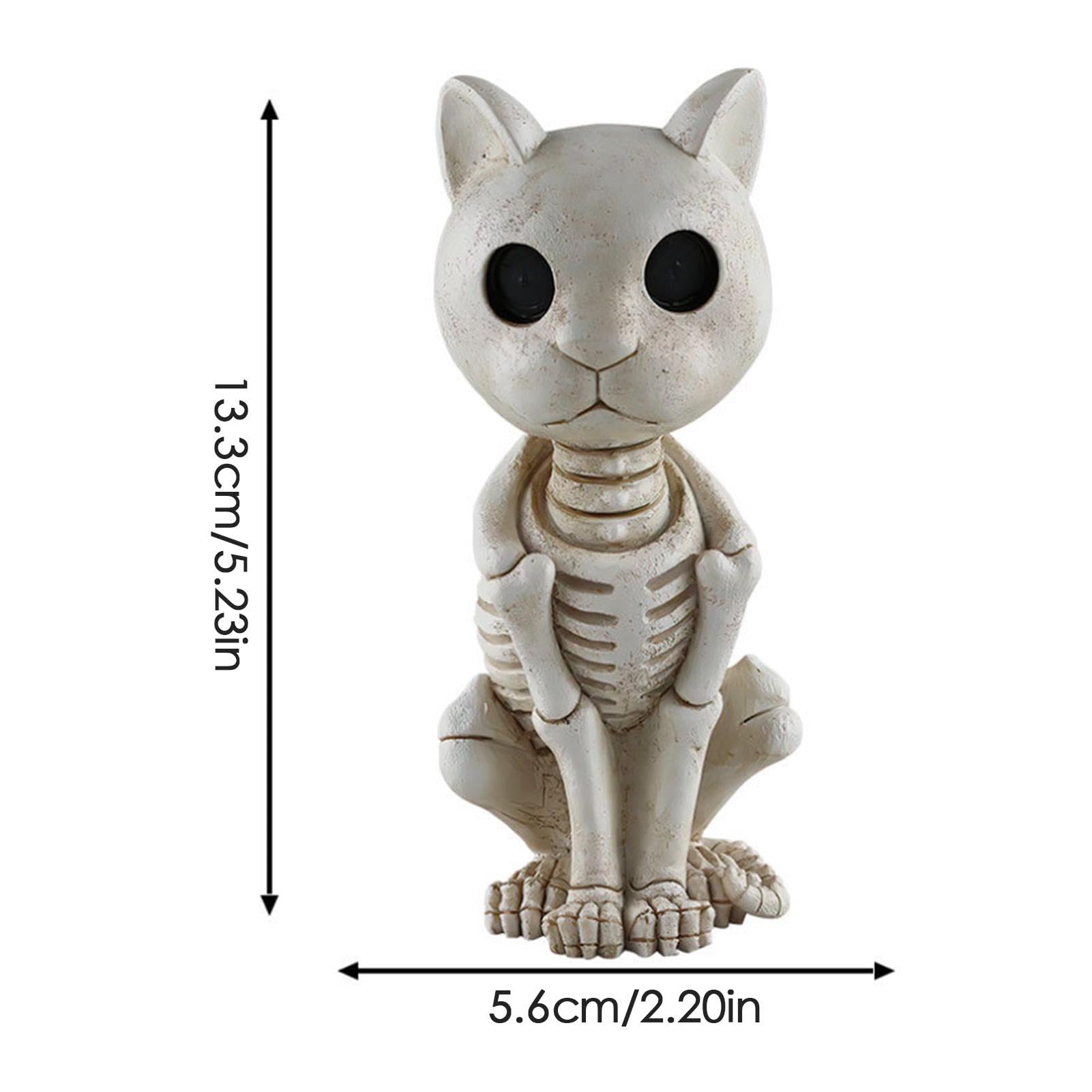 Amazon.co.jp: 猫 の 頭 蓋 骨 の 装 飾 、 猫 の 骸 骨 の 装 飾 - 動