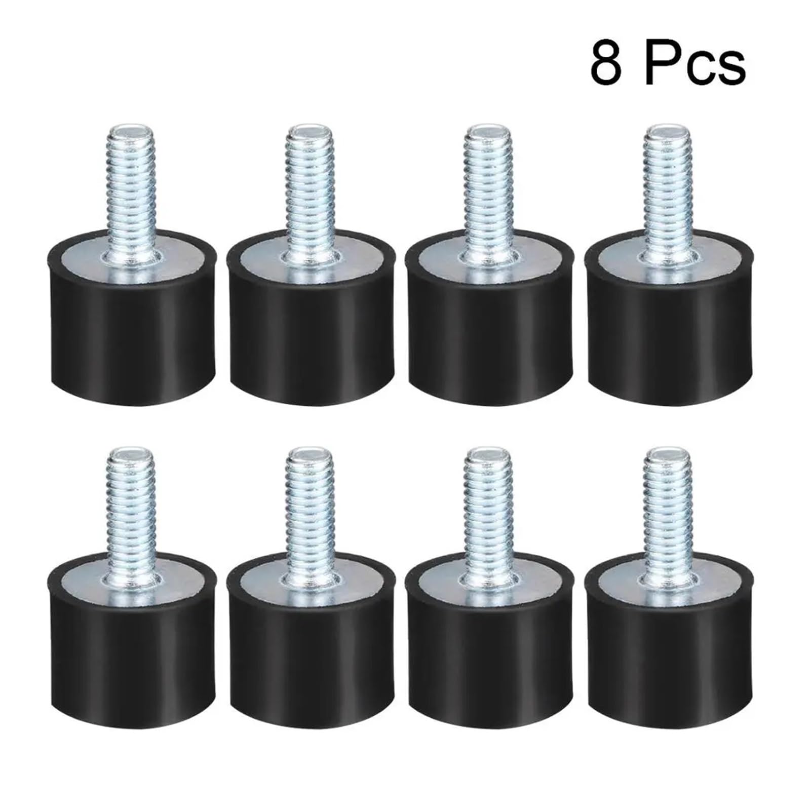 Borchie in Gomma Ammortizzatore 1-8 Pezzi Supporti in M6x16 M6x18 Maschio Femmina Isolatori antivibranti D20xH15 D20xH10(M6x16 D20xH15-8pcs)