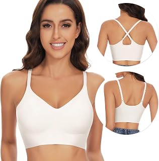 WOWENY Seamless Bra Without Underwire Women's Bralette Padded Comfortable Non-Wired…