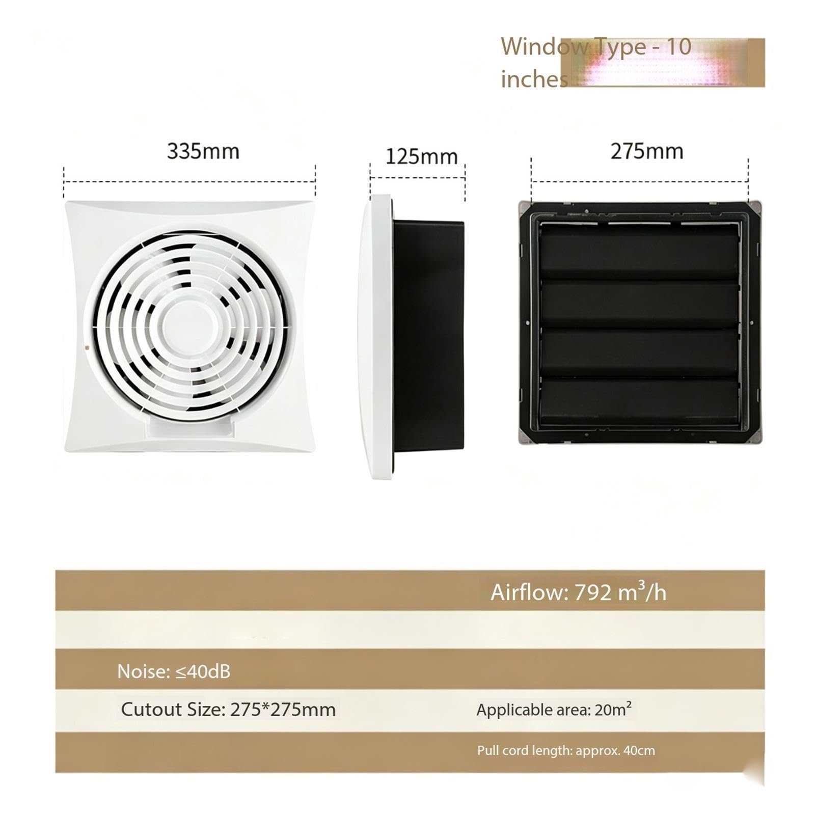 Ventilatore di ventilazione Louver dell'unità cambio d'aria Garage