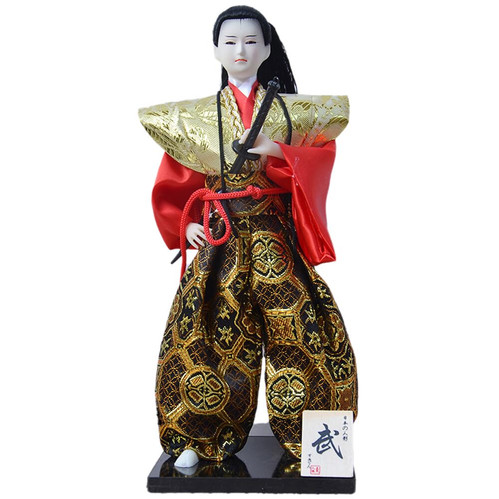 Samouraï Japonais De 12 Pouces Déco Traditionnelle Poupée Unique