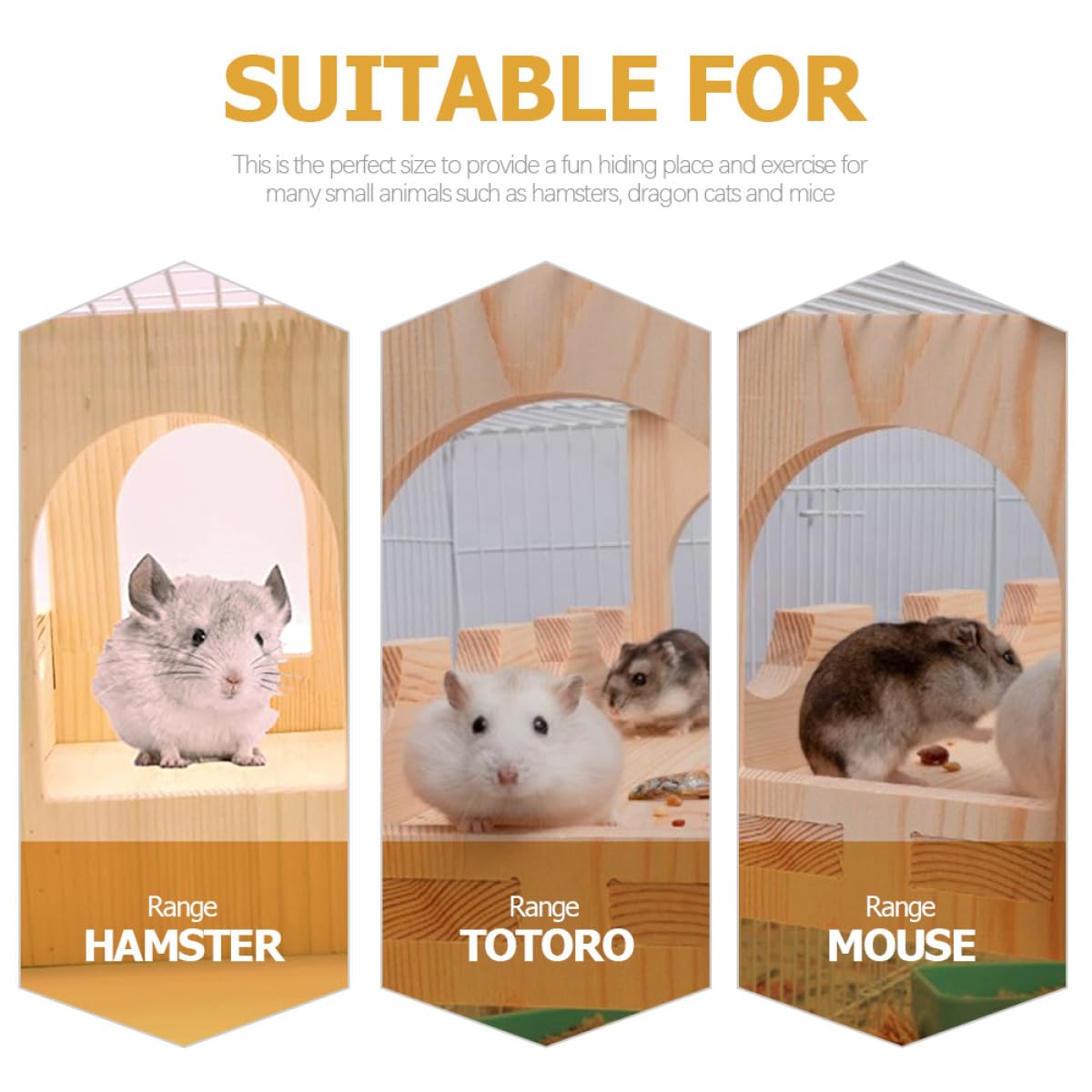 BETOOKY Hamsterkäfigbrücke für Kleintiere, Kletter und Laufübung