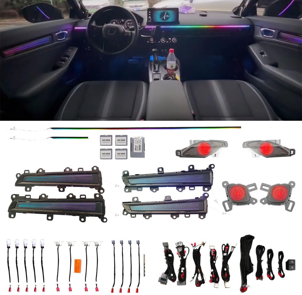23 Light 256 Color for 22-23 Civic Active Ambient Lighting Atmosphere Light