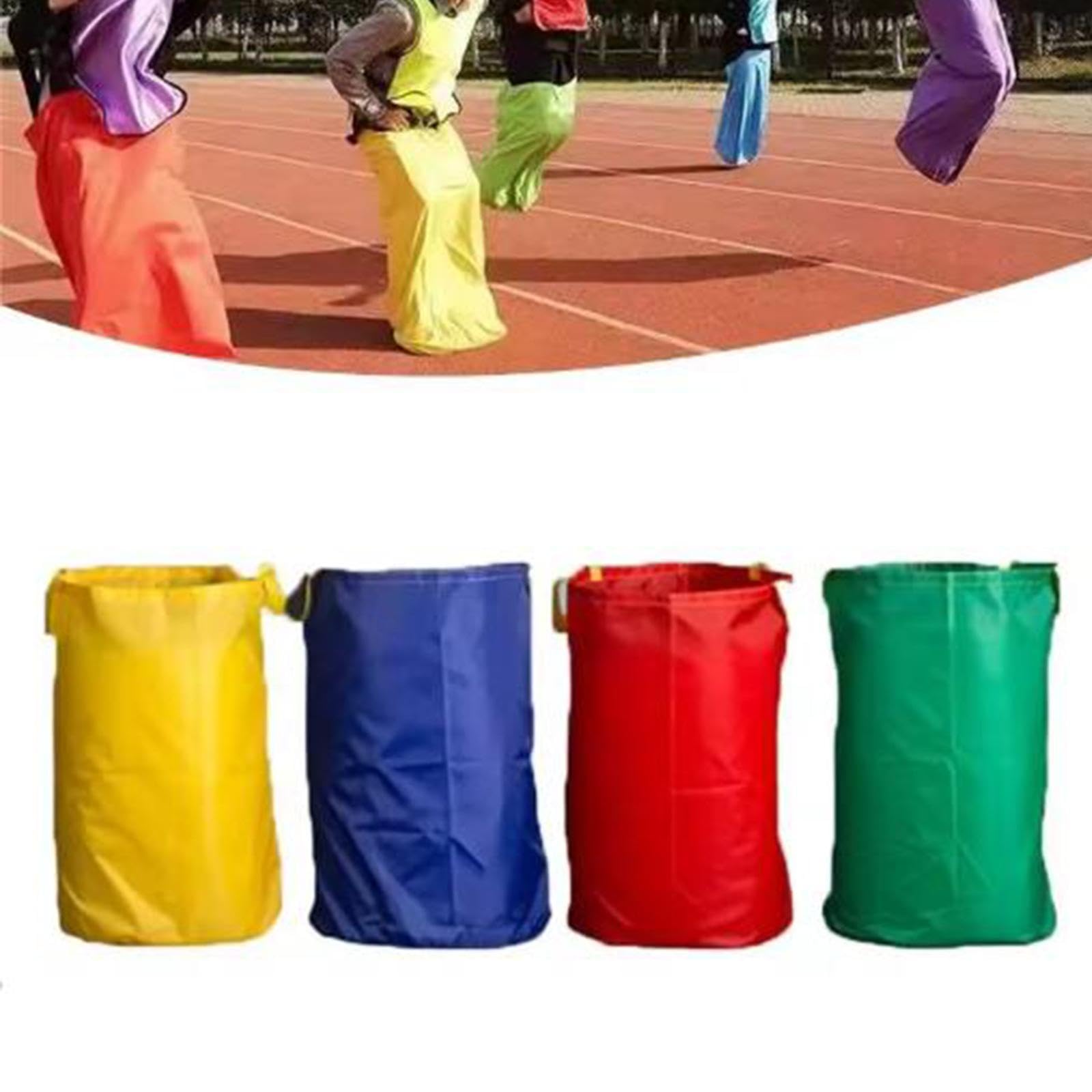 4er Pack Sackhüpfen Spiel, Sportspielzeug für Kinder Und Erwachsene, Ideal für Ostern, M