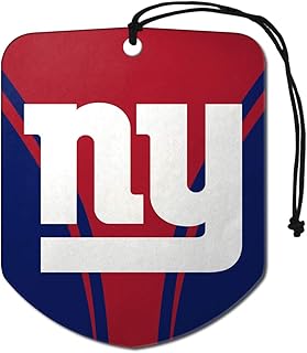 NFL New York Giants Air Fresheners2 Pack Shield Design Air Fresheners, Team Colors, One Size