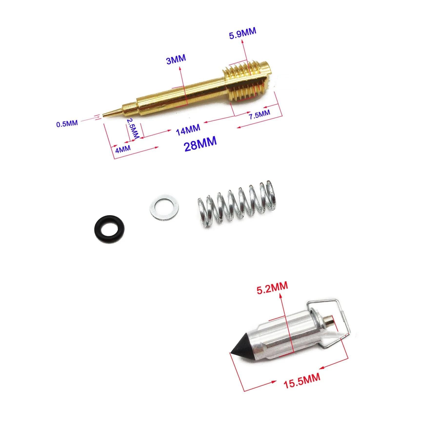 Ajuste De Carburador Kit De Reparación Carburador Motocicleta para Suzuki GSF600 Bandit GSF600SU GSF600S GSF600U GSF650 GSF650SA Reconstrucción con Flotador Kit Reemplazo