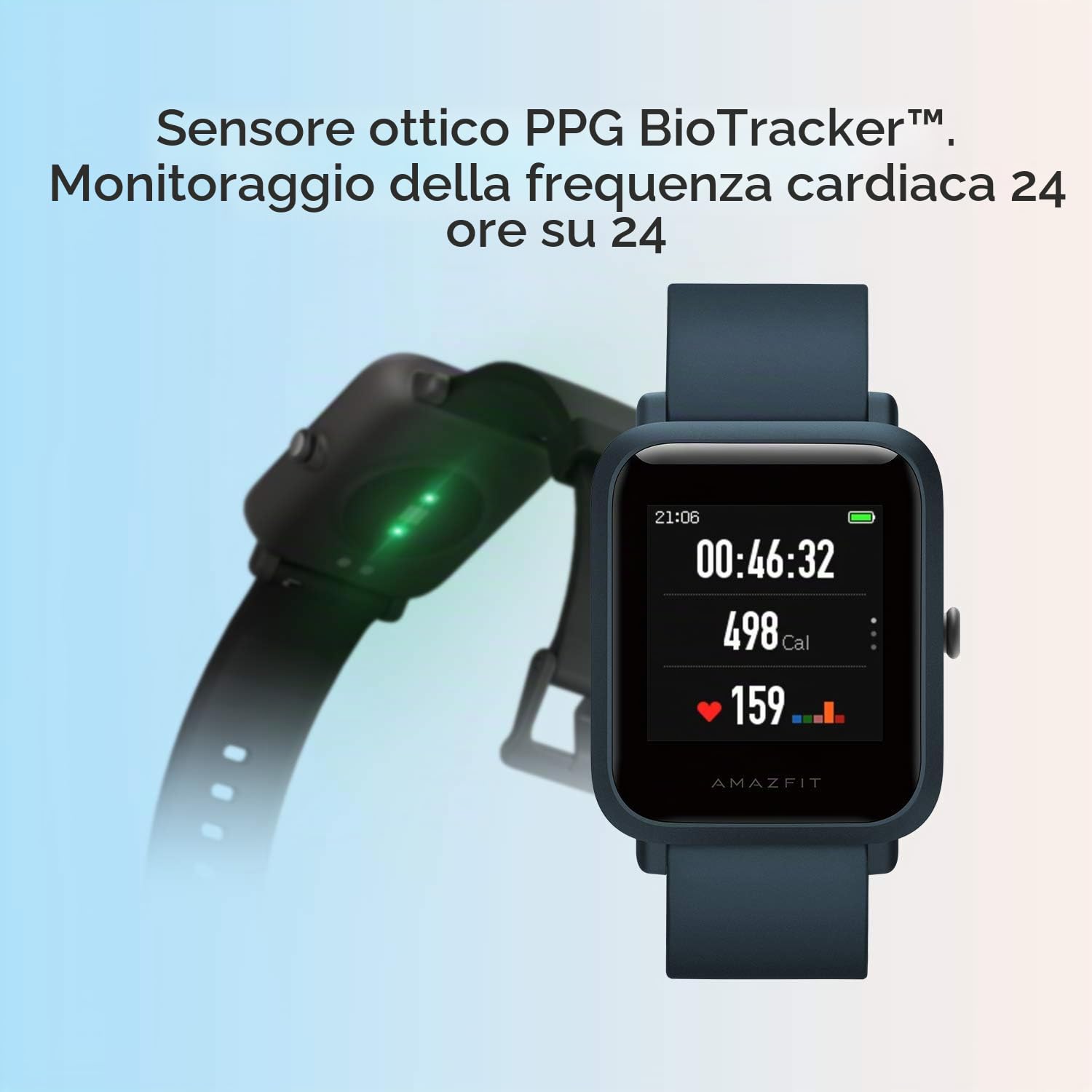 Amazfit Bip S Lite Smartwatch Orologio Fitness Tracker, Display Always-on, 150 Quadranti, Durata Batteria 30 Giorni, Impermeabil 5 ATM, Montoraggio della Frequenza Cardiaca, Notifiche Messaggi
