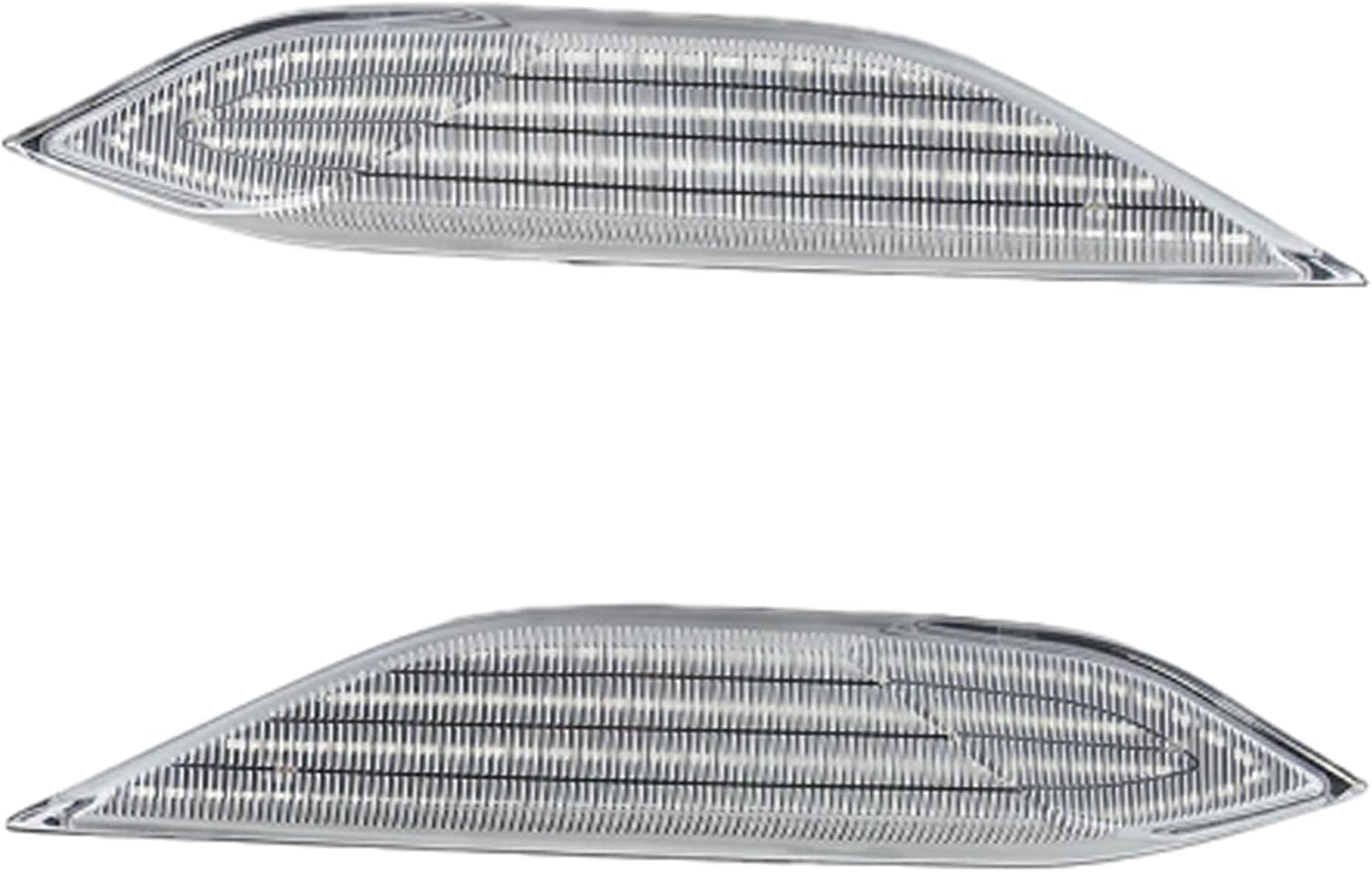 LED Side Marker Light, Compatible with Porsche Cayenne 958 92A 2011-2014, 99163115502/99163115602, Clear Cover Amber Side Marker Light, Clear Lens Solid Constant Light