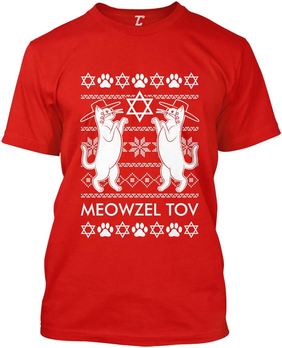 Meowzel Tov - Kitten Cat Ugly Hanukkah Men's T-Shirt