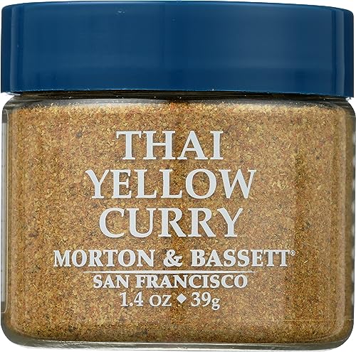 Morton & Bassett Thai Yellow Curry Seasoning, Vegan, 1.4 Ounces