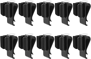 Juego de 10 pinzas para bolsa de golf, color negro, para bolsa de deportes al aire libre, hebilla negra