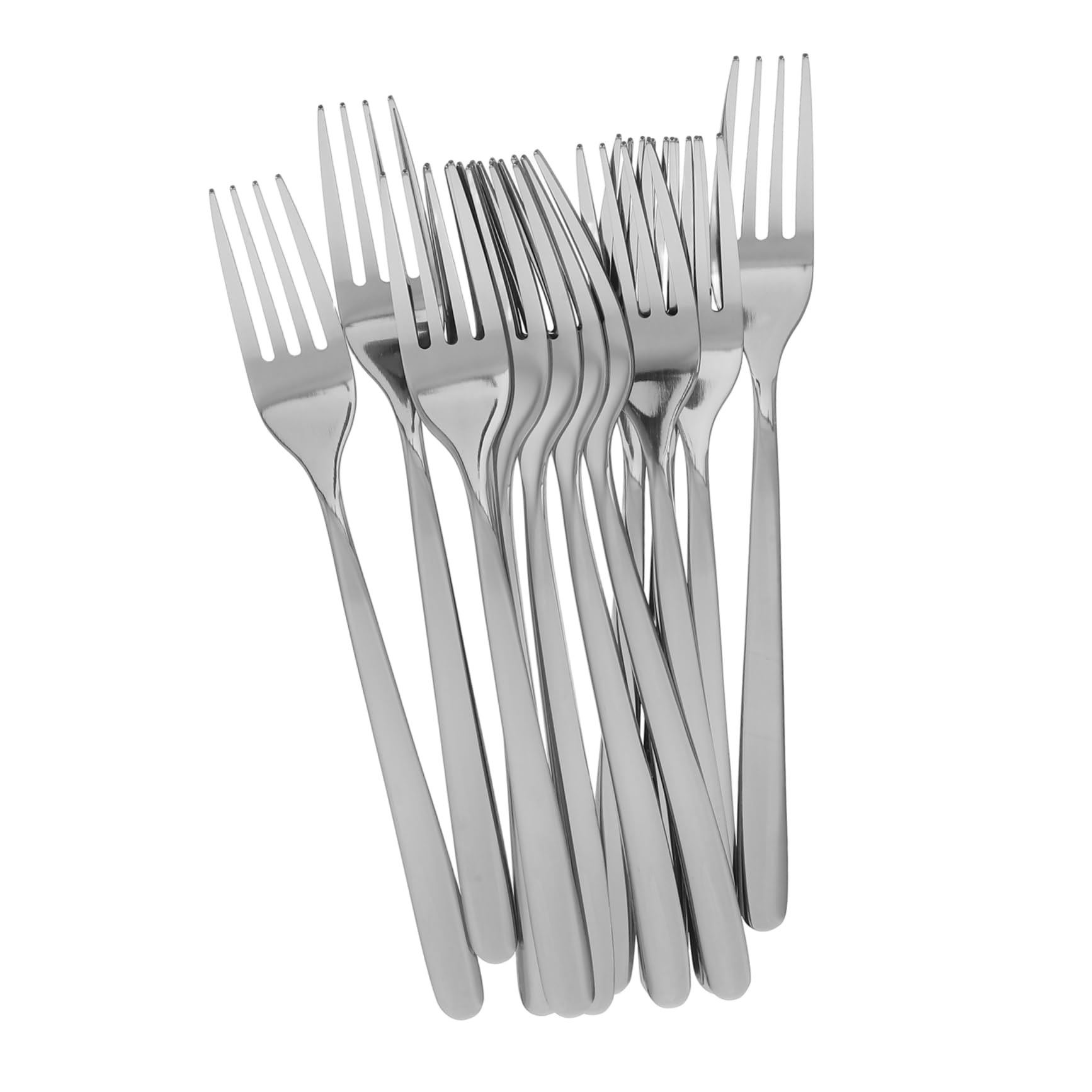 Yardenfun 12pezzi Forchette in Inox Lavabili in Lavastoviglie Per Antipasti Insalate Dessert Uso Domestico e Feste